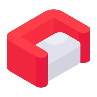 Modern design icon of sofa