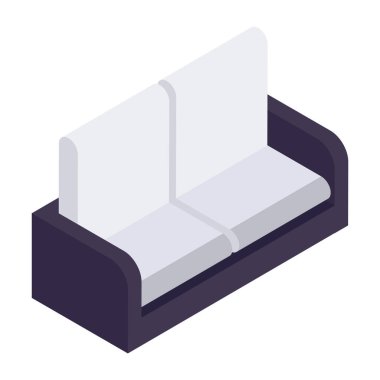 Modern design icon of sofa