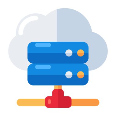 Bilgisayar sunucusunun bir simge tasarımı 