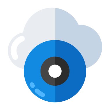 An icon design of cloud cd