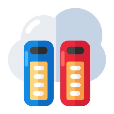 Vector design of cloud folders