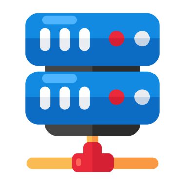 Ağ sunucusunun bir simge tasarımı 