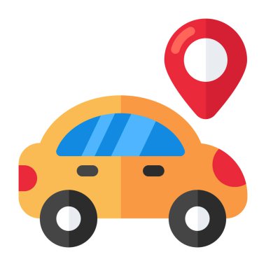 Modern design icon of online map