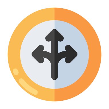 Modern design icon of directional arrows 