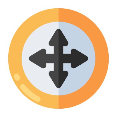 Modern design icon of directional arrows 