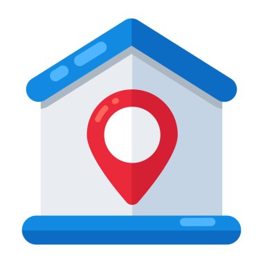 Modern design icon of online map