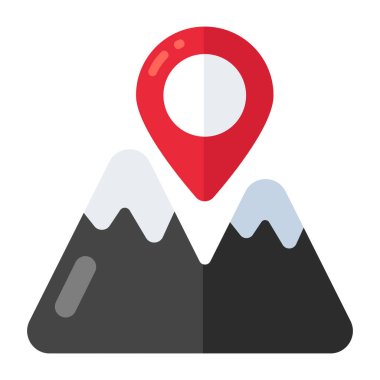 Modern design icon of online map