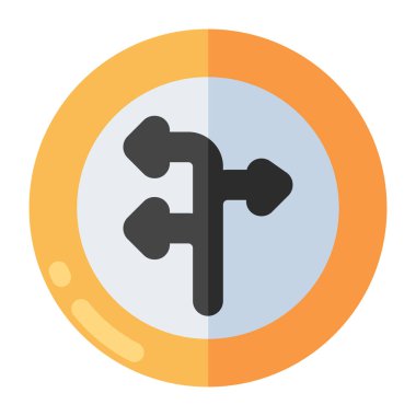 Modern design icon of directional arrows 