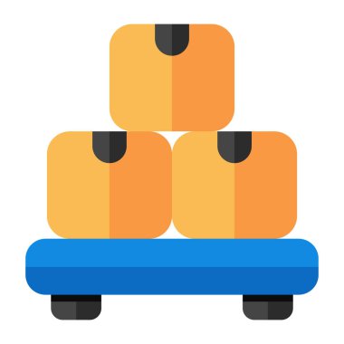 Lojistik paletin mükemmel tasarım simgesi