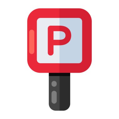 A colored design icon of roadboard