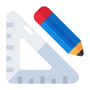 Geometri ekipmanlarının mükemmel tasarım simgesi