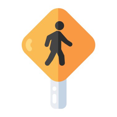 A colored design icon of roadboard