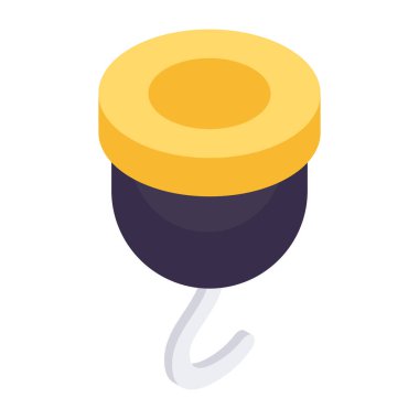 Kancayı kaldırmanın eşsiz tasarım simgesi 