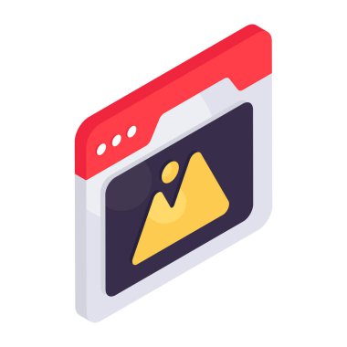 Web manzarasının eşsiz tasarım simgesi