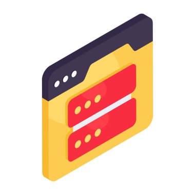 Çevrimiçi sunucunun simge tasarımı 