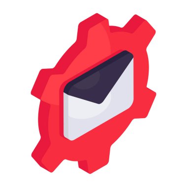 Posta yönetiminin modern tasarım simgesi 