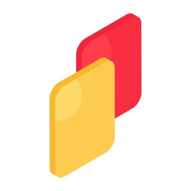 Eşsiz bir ceza kartı tasarımı simgesi