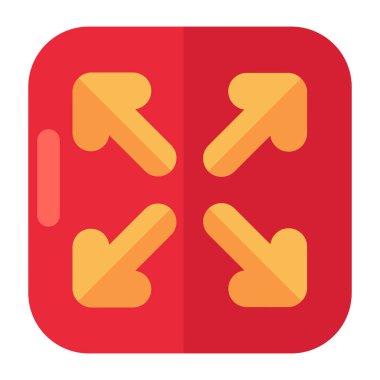 Yön oklarının düzenlenebilir tasarım simgesi 