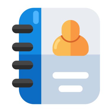 Premium download icon of contact book
