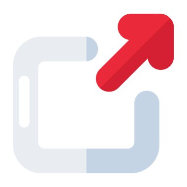 Yukarı doğru sağ ok için mükemmel tasarım simgesi 