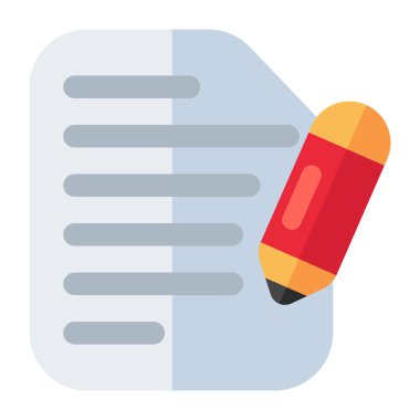 İçerik yazısının kavramsal düz tasarımı