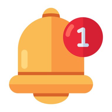       Bildirim simgesinin modaya uygun bir vektör tasarımı