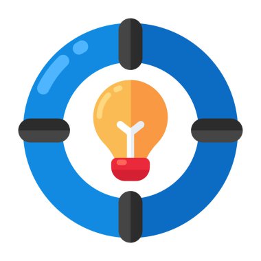 Hedef fikrin modern tasarım simgesi