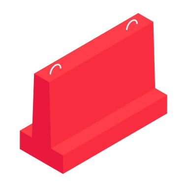 Yol engelleme panosunun son moda vektör tasarımı