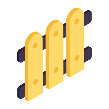 An icon design of fence