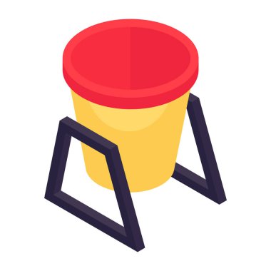 Çöp kutusunun vektör tasarımı