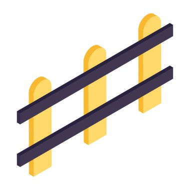 An icon design of fence