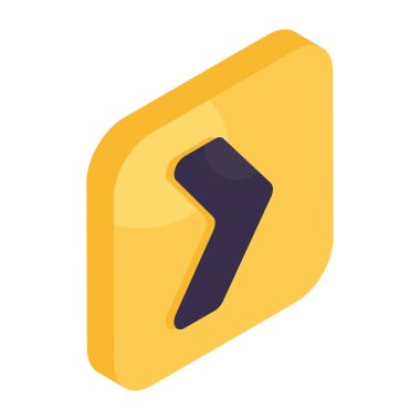 İleri okun modern biçim simgesi