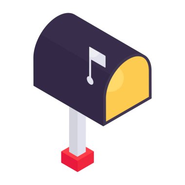 Posta kutusunun modern tasarım simgesi