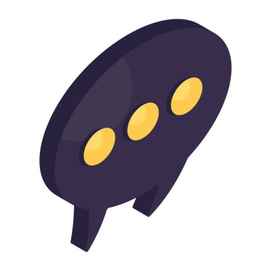 Sohbet baloncuğunun moda tasarım simgesi 