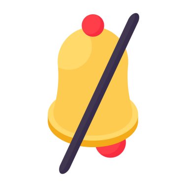       Çan simgesi olmayan modaya uygun bir vektör tasarımı