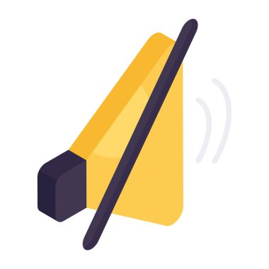 Hoparlörlerin izometrik tasarım simgesi