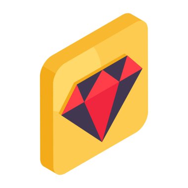 Elmasın trend tasarım simgesi 