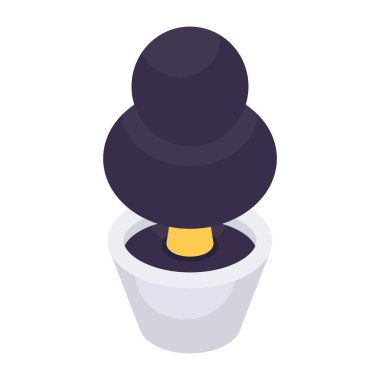 Bitkinin düz tasarım simgesi 