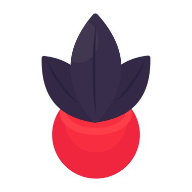 Bitkinin düz tasarım simgesi 