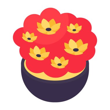 Bitkinin düz tasarım simgesi 