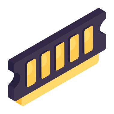 Ram 'ın izometrik tasarım simgesi