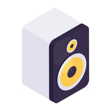 Hoparlör varsa premimium tasarım simgesi