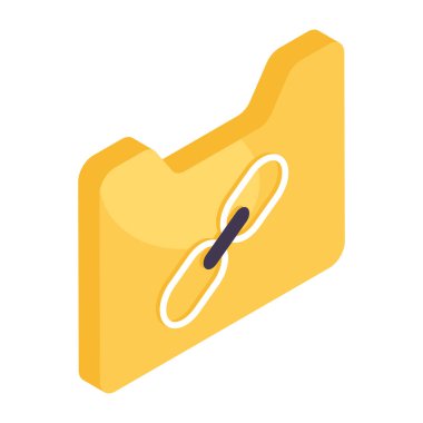 Bağlı dizinin güzel bir tasarım simgesi