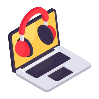 Çevrimiçi müşteri hizmetlerinin güzel bir tasarım simgesi