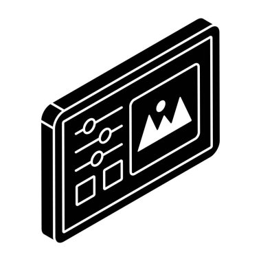 An icon design of landscape 