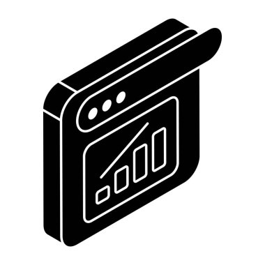 Web istatistiklerinin bir simge tasarımı 