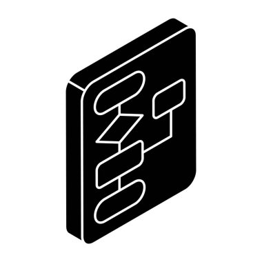 Hiyerarşinin kavramsal düz tasarım simgesi