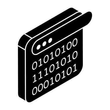 İkili kodların bir simge tasarımı 