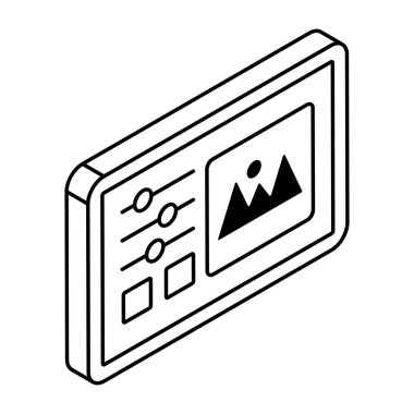 An icon design of landscape 