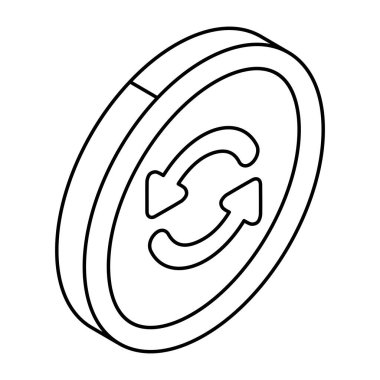 Okları güncellemek için renkli bir dizayn simgesi 